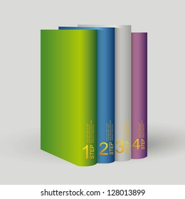 Blank book cover vector