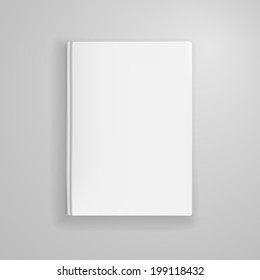 blank book cover vector.