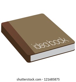 blank book cover vector illustration