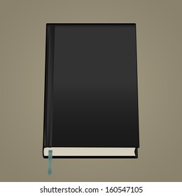 Blank book cover. Vector illustration, EPS 10