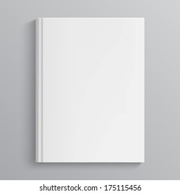 Blank Book Cover Vector Illustration. Isolated Object