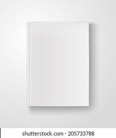 Blank book cover vector illustration gradient mesh. Isolated object for design - Shutterstock ID 205733788
