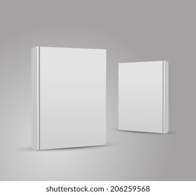 Blank book cover vector illustration gradient mesh.