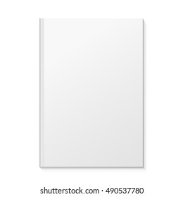 Blank Book Cover Vector Illustration.