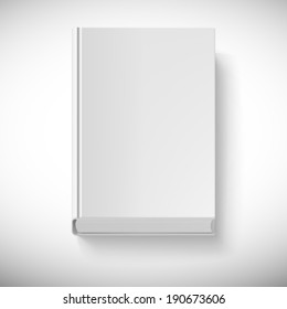 Blank book drawn in perspective. Isolated object for design and branding.