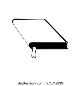 Blank book isolated icon vector illustration graphic design