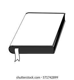 Blank book isolated icon vector illustration graphic design
