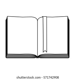 Blank book isolated icon vector illustration graphic design