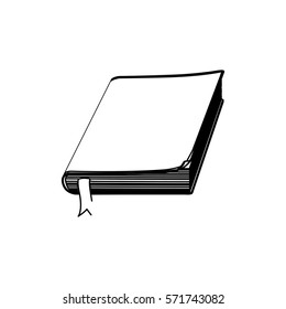 Blank book isolated icon vector illustration graphic design