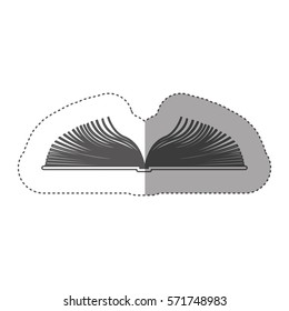 Blank book isolated icon vector illustration graphic design