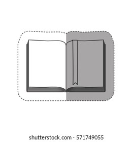 Blank book isolated icon vector illustration graphic design