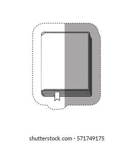 Blank book isolated icon vector illustration graphic design