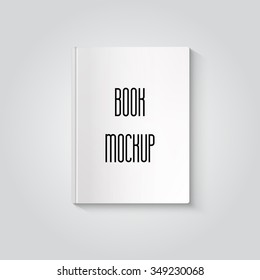 Blank book isolated mockup to replace your design.