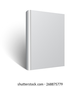 Blank book mockup. Vector EPS 10 illustration. White background.