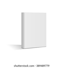 Blank book on white background