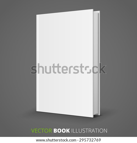 Blank Book Over Gray Background Stock Vector (Royalty Free) 295732769 ...