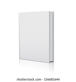 Blank book over white background 
