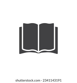 Blank book pages vector icon. filled flat sign for mobile concept and web design. Open book pages glyph icon. Symbol, logo illustration. Vector graphics