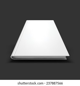 Blank book, textbook, booklet or notebook mockup. Object for design and branding. Vector Illustrator EPS10.