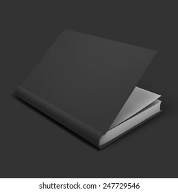 Blank book, textbook, booklet or notebook mockup. Object for design and branding. Vector Illustrator EPS10