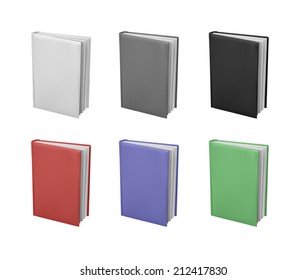 Blank books template set