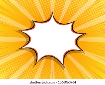 blank boom splash label comic book vector illustration flat design