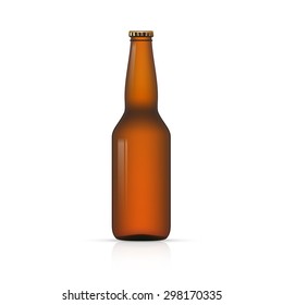Blank Bottle on white background vector illustration