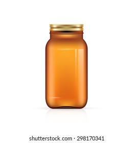 Blank Bottle on white background vector illustration