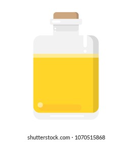 Blank bottle of whiskey.