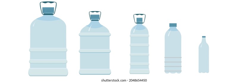 Blank bottles. Vector illustration EPS10