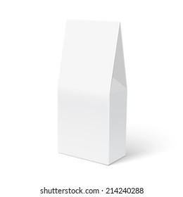 Caja en blanco aislada en fondo blanco. Ilustración del vector
