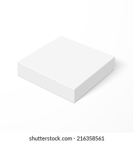 Blank Box Isolated On White Background. Vector Illustration