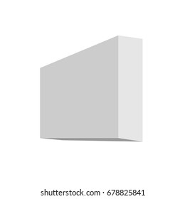 Blank box isolated on white background. Vector, eps10