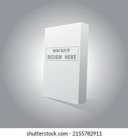 Cuadro en blanco sobre el fondo, Plantilla de caja, maqueta de caja limpia, Vector EPS10.