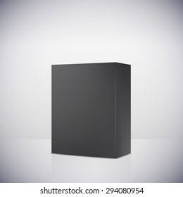 Blank box on white background vector illustration