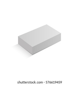 Blank box on white background. Vector, eps10