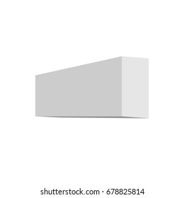 Blank box on white background. Vector, eps10