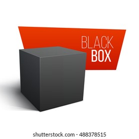 Blank Box. Transportation Concept. Vector illustration.
