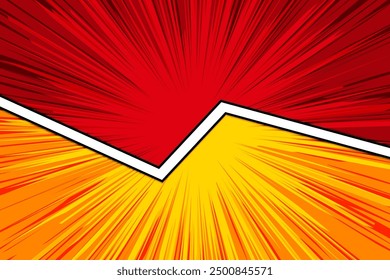 Blank bright comic pop art versus fight background template