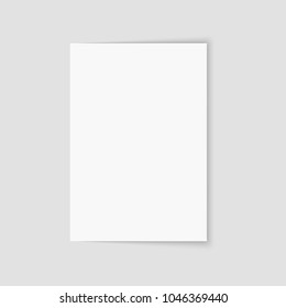 Blank of brochure, flyer, magazine or business card. Vector