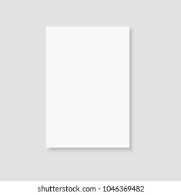 Blank of brochure, flyer, magazine or business card. Vector