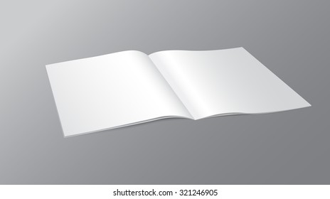 Blank Brochure magazine