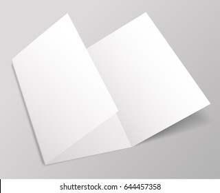 Blank Brochure Template : Vector Illustration