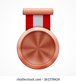 Blank bronze medal