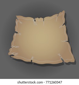 blank brown old paper for map illustration