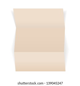 The blank brown piece of paper, ready for your text / piece of brown paper