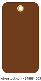 Blank Brown Tag Symbol Sign,Vector Illustration, Isolate On White Background Label. EPS10