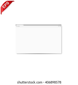 Blank Browser Window, Vector Web Browser, Mock Up Website 