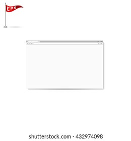 blank browser window, vector web browser, mock up website 