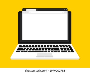 Blank browser windows. Browser mockups